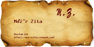 Mór Zita névjegykártya